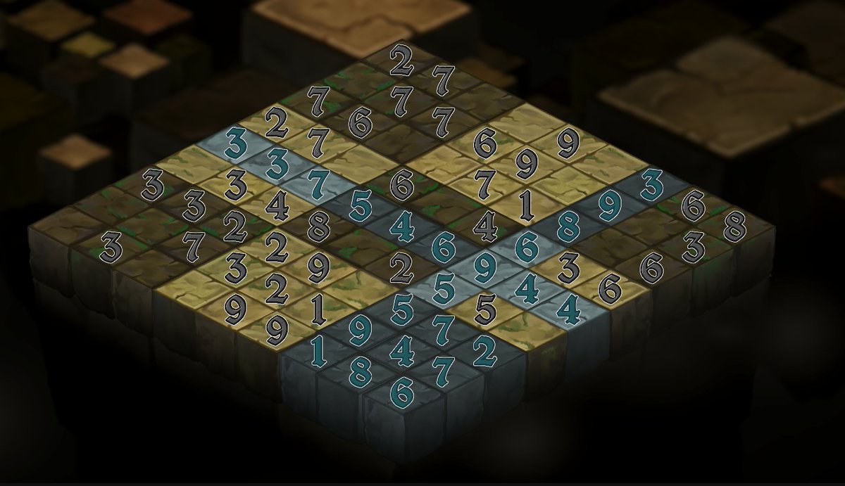 chessdoku_'s tweet image. 체스도쿠의 점수 시스템을 소개합니다.

승리 조건은 상대보다 높은 스도쿠 점수 획득!
그리고 스도쿠 한 줄 완성 시 보너스 점수를 얻는 &apos;빙고 시스템&apos;이 있습니다.

무작정 스도쿠를 풀다간 상대에게 빙고를 빼앗길 수도 있죠.
이 빙고 시스템, 전략적으로 괜찮아 보이나요?

#indiegame #gamedev