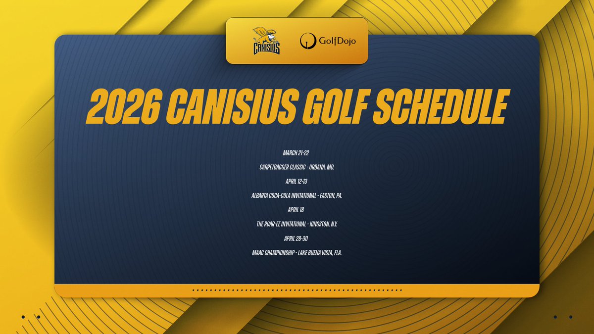 Think Spring! ⛳️

The #Griffs 2026 spring schedule has been announced.

Full Release:
📰: tinyurl.com/yfd4pfwf

#MAACGolf