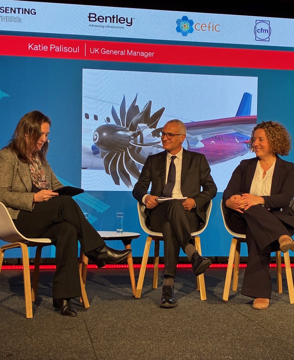 CFM_engines's tweet image. ✈️ Powering the future of aviation in Europe!

At @POLITICOEurope Sustainable Future Summit, we highlighted how the #CFMRISE program is shaping the next era of propulsion.

🚀 From Open Fan to hybrid-electric, RISE targets 20%+ fuel efficiency gains, with 350+ tests completed and…