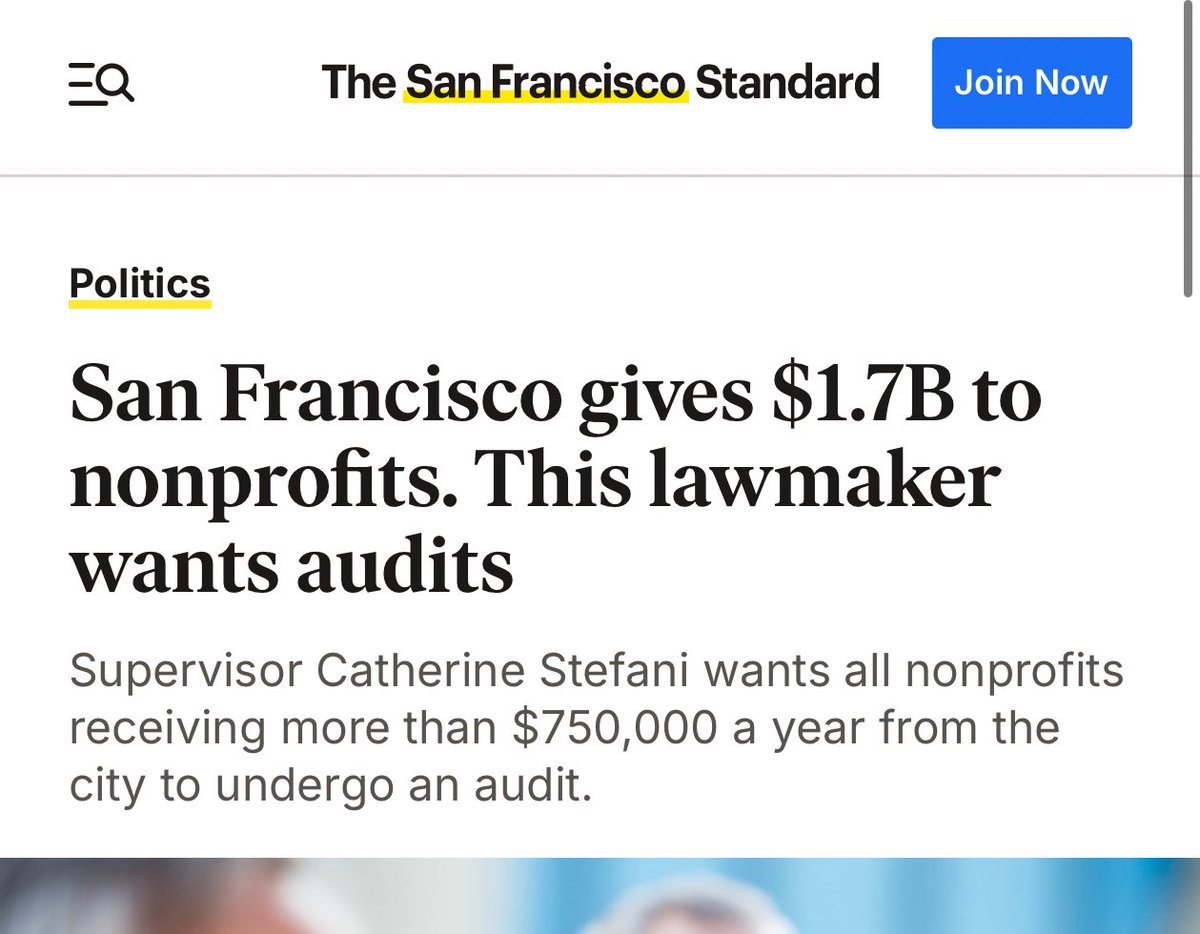 kane's tweet image. Since people are (rightfully) upset by Minnesota sending $1B to scammers, it’s a good time to remember that @sfgov sends almost double that to unaudited NGOs who are routinely caught embezzling the funds.

Our deficit is entirely from @sfgov funding scammers.