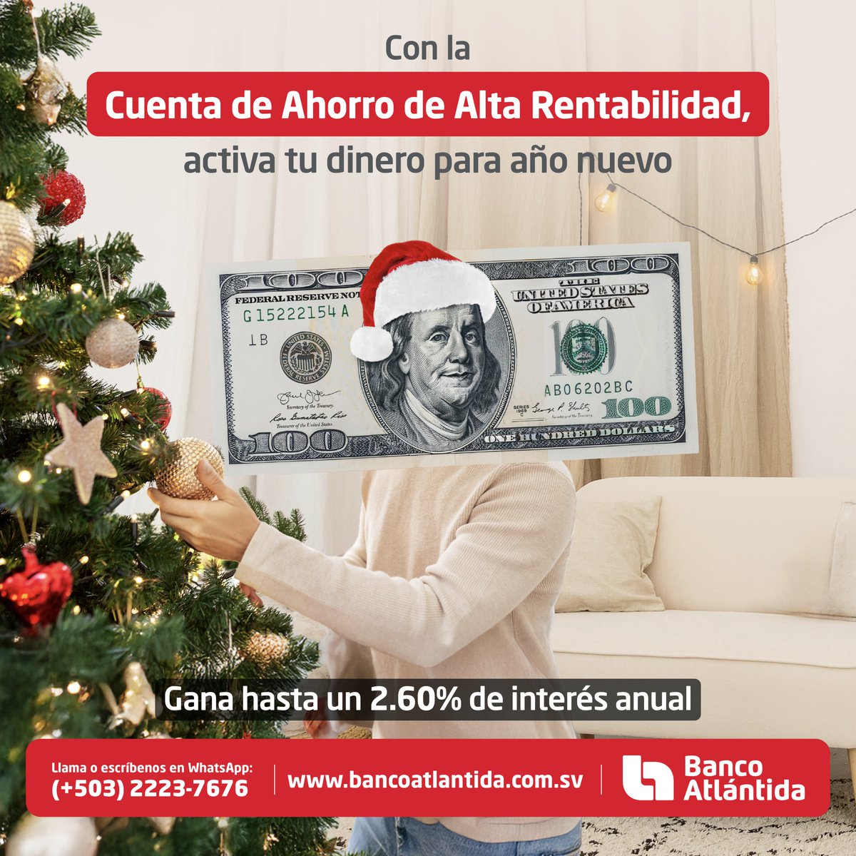 Prepara tus ahorros para iniciar bien el año. Activa tu dinero con la Cuenta de Ahorro de Alta Rentabilidad.

Conoce más detalles aquí: 👉  bancoatlantida.com.sv/banca-de-perso…