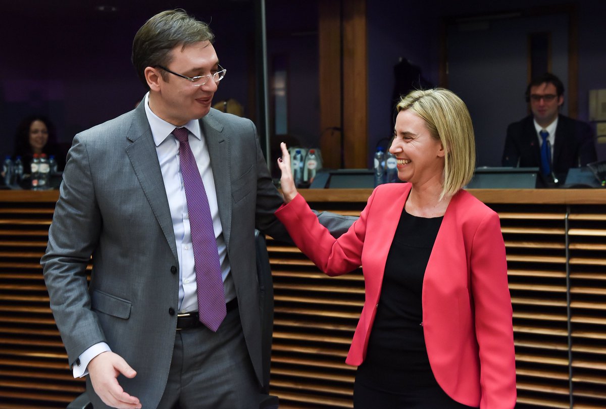 Former EU foreign-policy chief Federica Mogherini has been arrested today.
Back in 2018, she was already accused of tolerating and even providing logistical support for secret negotiations on the partition of Kosovo. Her long-standing closeness to autocratic leaders and officials