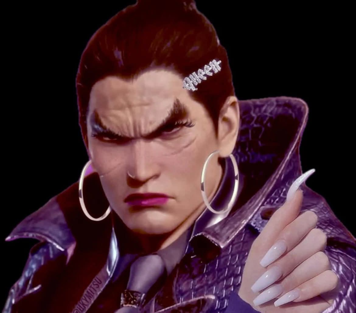 YourBoyZulu's tweet photo. Kazuya mains online: *angry, frothing at the mouth, raging racists, anti-semites and homophobic gammons*
Meanwhile Kazuya mains behind the scenes offline in Character Customization Mode:
#KazuyaMishima #Kazuya #Mishima #TEKKEN8 #T8 #TEKKEN #Dorya #EWGF #FGC #FightingGames https://t.co/P0jLuCo626