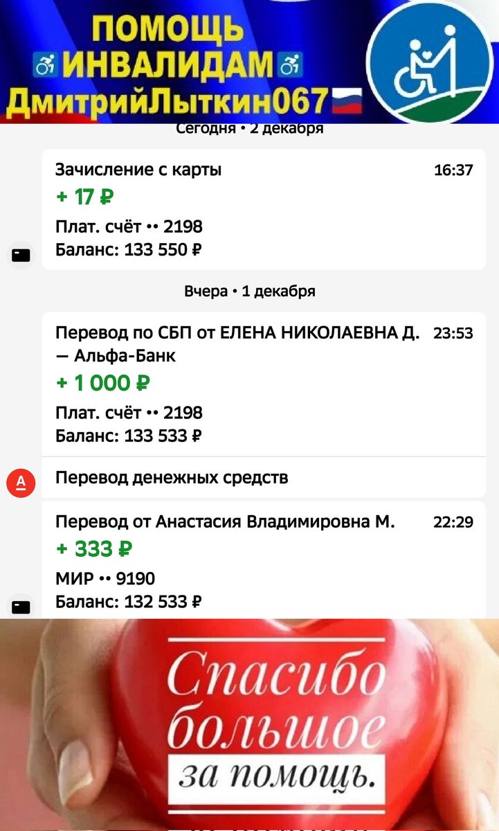 kLsbHlhjUfxzm1b's tweet image. ДРУЗЬЯ
будет оч.обидно ежели в канун НГ мы не справимся
резерва ост.всего 13дн
Анастасии Дубовик из Сочи
на♿ЭлКоляску+Lifepo4_АКБ
собр.133550р=70,96%❤️
нужно ещё 54650р
Пжл.Помогите
🆘100 500 1000р
СколькоМожете🙏
РЕКВИЗИТЫ ДЛЯ ПОМОЩИ
на QR-код и по ссылкеt.me/litkin067