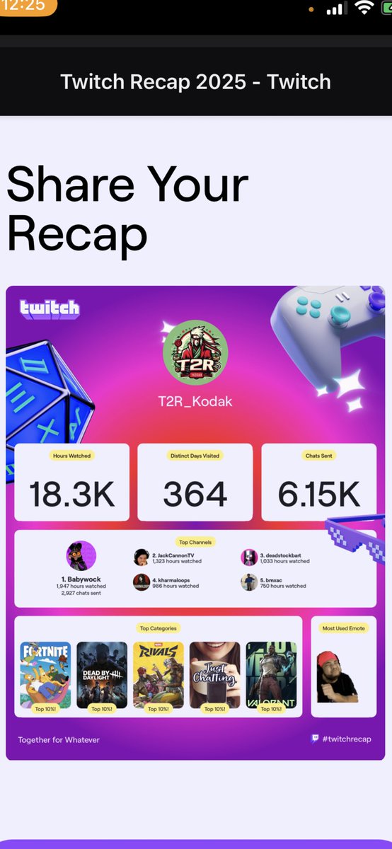 My Brothas Fr Love Yall Gang!!!  <a href="/Babywock_/">Babywock</a> <a href="/JackCannonTV/">Jack Cannon</a> <a href="/Deadstockbart/">𝐓𝟐𝐑 Deadstockbart LIVE ON TWITCH DAILY</a> <a href="/KharmaLoops/">SAF KharmaLoops</a> <a href="/slumpgodac/">Bmxac 🛸💕𐕣</a>  #twitchrecap