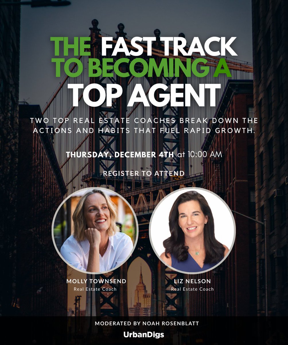 Ready to level up your real estate career? Join us live as two top coaches reveal the actions and habits that fast-track agents to the top. 🚀

Register here: tryurbandigs.com/4ru5RyJ

#UrbanDigs #AgentIntelligence