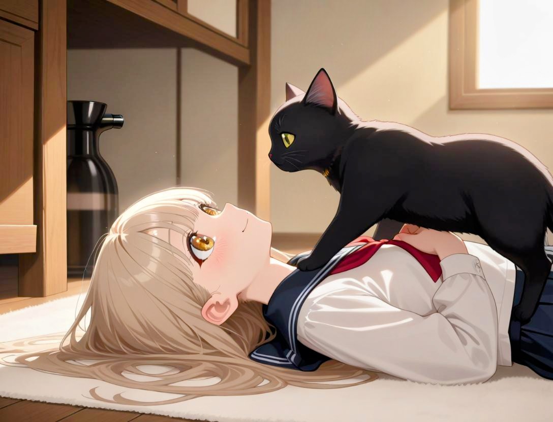 Q45129Kazumasan's tweet image. I love cats.
#AIgirl #AIにゃんこ