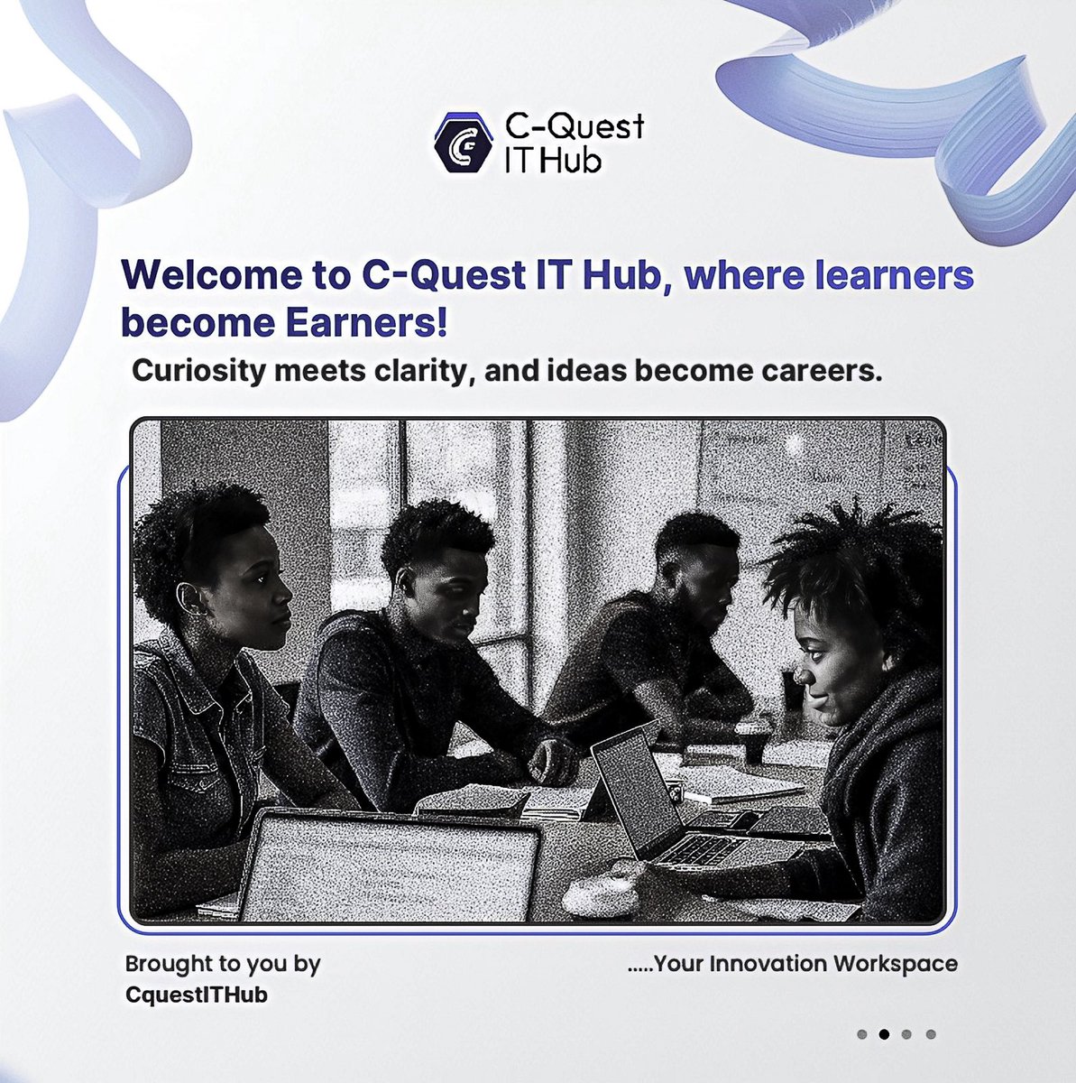 cquestithub's tweet image. We are C-Quest IT Hub!
And we want you on our team!

Stop the procrastination📌 We’re waiting for you: cquestithub.com

#Tech #LearnTech #Digital #CQuestITHub #TechNigeria