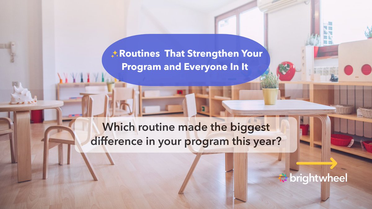 brightwheel's tweet photo. Which routine carried your program in 2025? 💛

A — Check-ins
B — Daily updates
C — Naptime flow
D — New staff routine

Your answer can inspire other programs in 2026. ✨

Drop your letter + save for planning.

#BuiltToLast #Brightwheel https://t.co/27cjxvMDDD