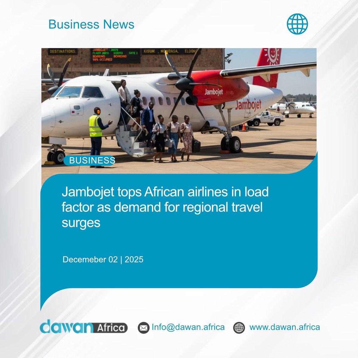 DawanAfrica's tweet image. Jambojet tops African airlines in load factor as demand for regional travel surges

Read More: shorturl.at/60JLI
