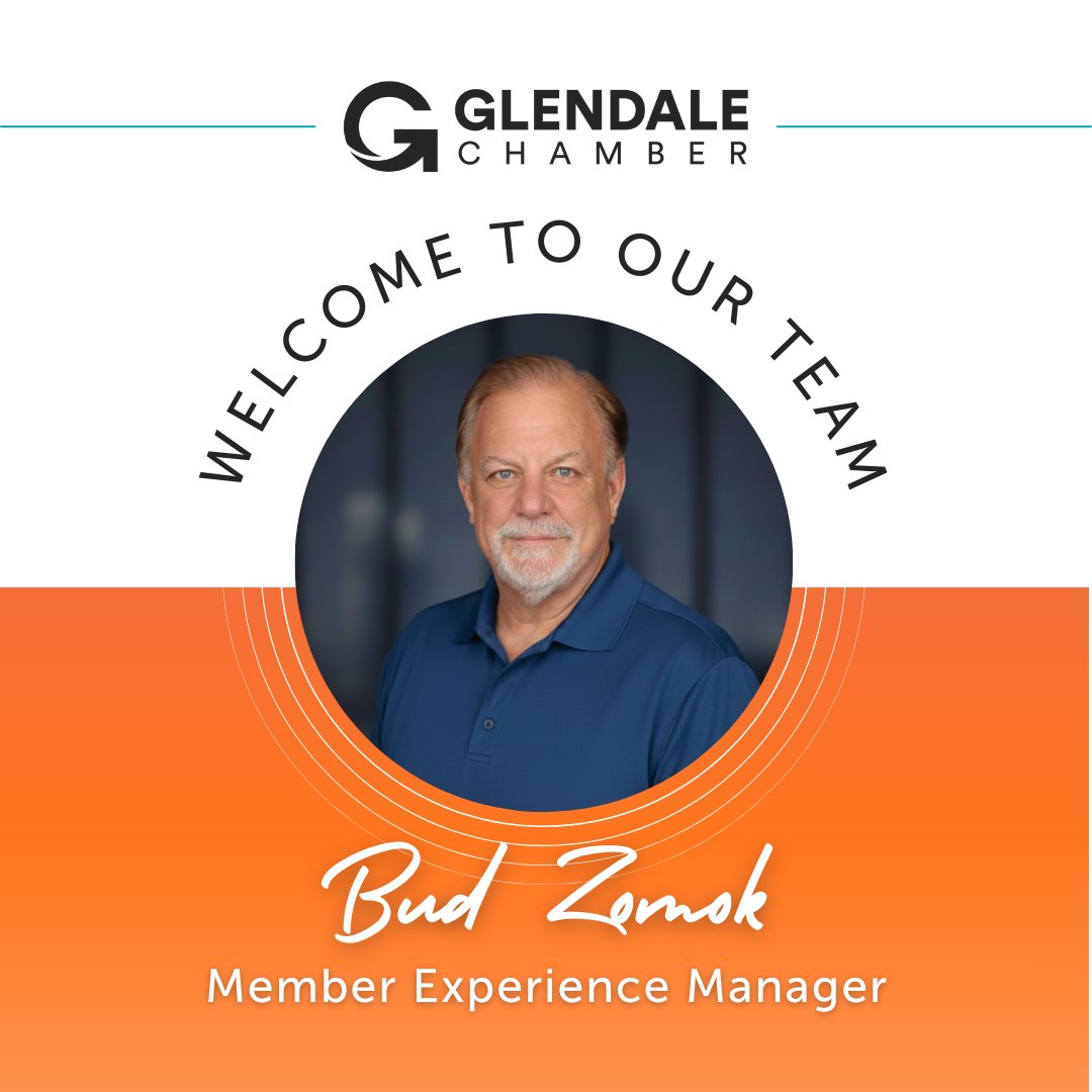 📣Welcome Bud to the Glendale Chamber team!📣

A longtime Glendale resident, downtown business owner, &amp; 32-year HR leader, Bud brings unmatched community insight and people-first experience.

We’re excited for the passion &amp; hometown pride he brings to supporting our businesses!🌵