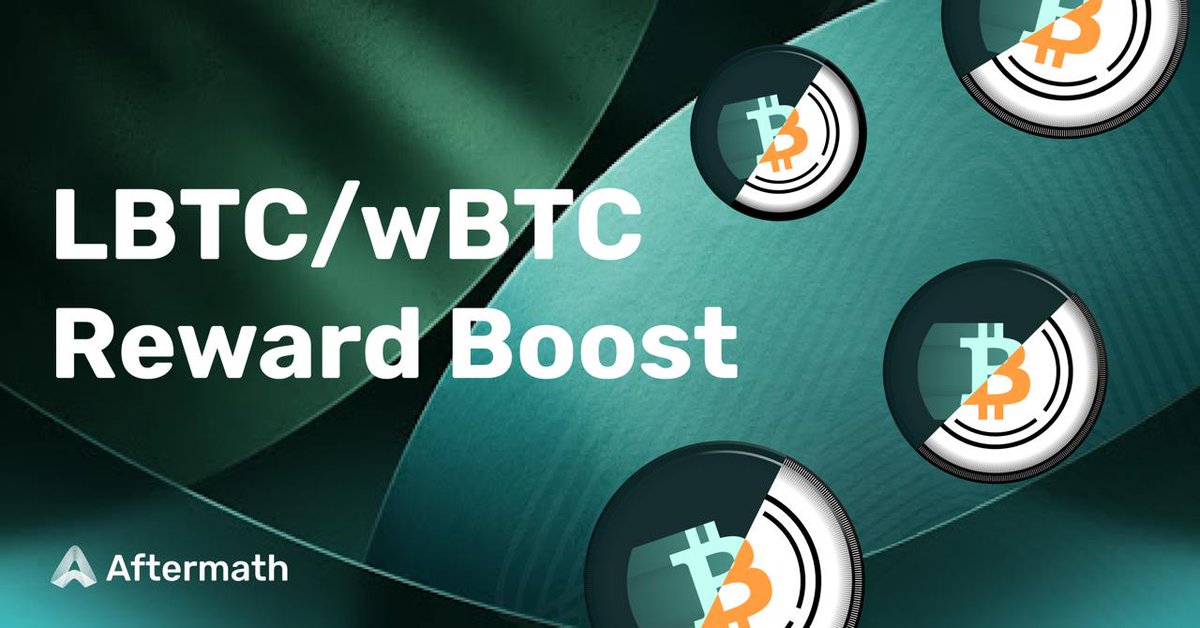 The LBTC/wBTC Boost is now live on <a href="/AftermathFi/">Aftermath Finance (🥚, 🥚)</a>! 

Don't miss out on increased yields for your stats only on Aftermath! 

aftermath.finance/farms/0x7fe07b…