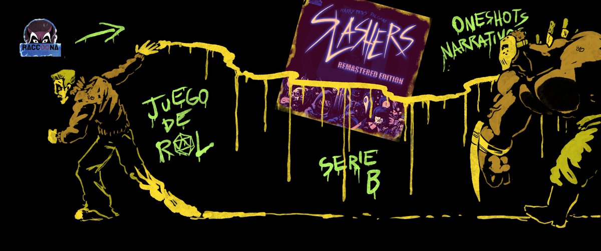 HarryPatos's tweet image. ¡Vuelve el terror de serie B más cutre y ochentero! “Slashers” de @harrypatos regresa en esta versión remasterizada, con más contenido, más opciones de ramdomización y más extras que nunca.  #juegoderol #rpg #serieb #cinecutre #cutre #rolenespañol