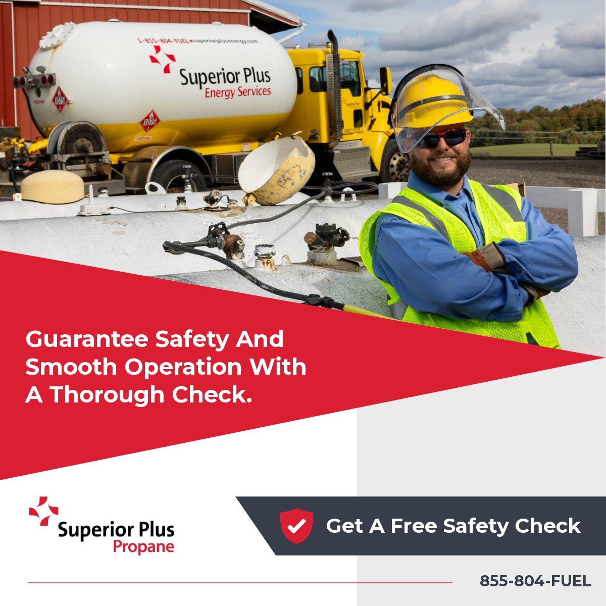 SuperiorPlus_ES's tweet photo. Bid farewell to energy inefficiencies, mitigate safety hazards, and shield your property. Benefit from Superior Plus Propane's years of safety expertise with a complimentary system safety check, ensuring your family's well-being.   #SuperiorPlusPropane #Propane https://t.co/X2Fc1NSm4m