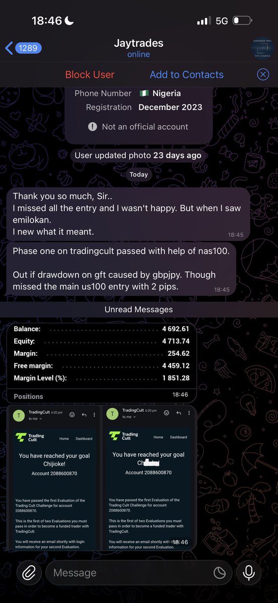 chaxbtbg's tweet photo. Away from my trading station but then I decided to still bless my free telegram community members with massive profit from NAS100 
You should be here trading  with us LIVE! https://t.co/2xbFog5Xcp