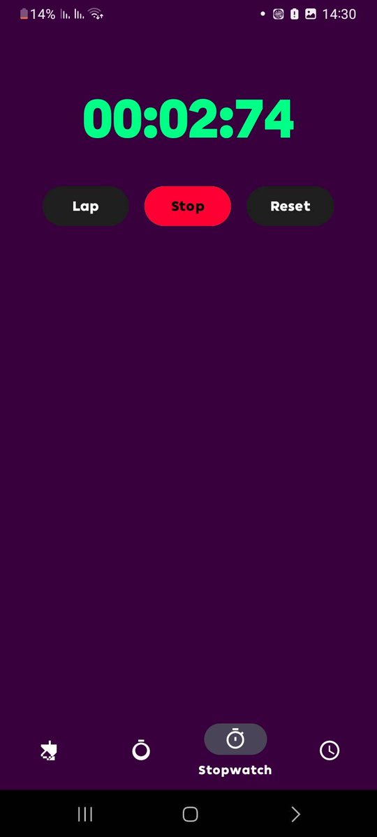 zakarinoo7's tweet image. my first android application i built with android studio 
ZakWatch v1.0 
home page with real time and date on a gradient background stopwatch and interval timer 
 ui design was inspired from the FPL
#android #apk #androidstudio