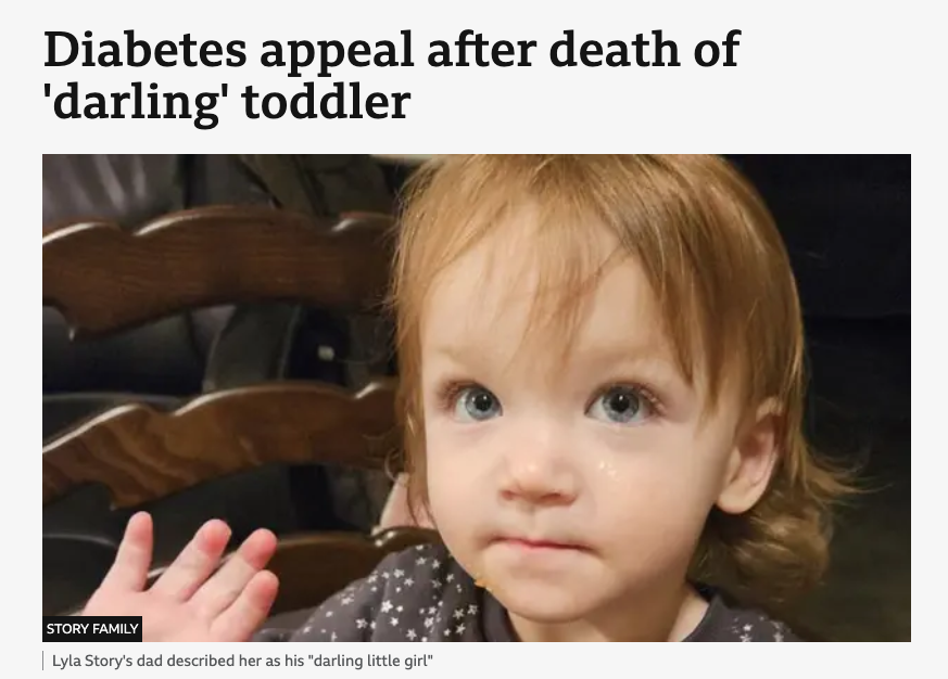 Hello to all my followers- esp the #T1D family- and I have a request.

Read the <a href="/BBCNews/">BBC News (UK)</a> link:

bbc.co.uk/news/articles/…

Then- have a listen to the video from <a href="/triggersbroom17/">Lyla's Law</a> 

Then- if you can?

Consider signing this petition.

petition.parliament.uk/petitions/7286…

We are around 9K short