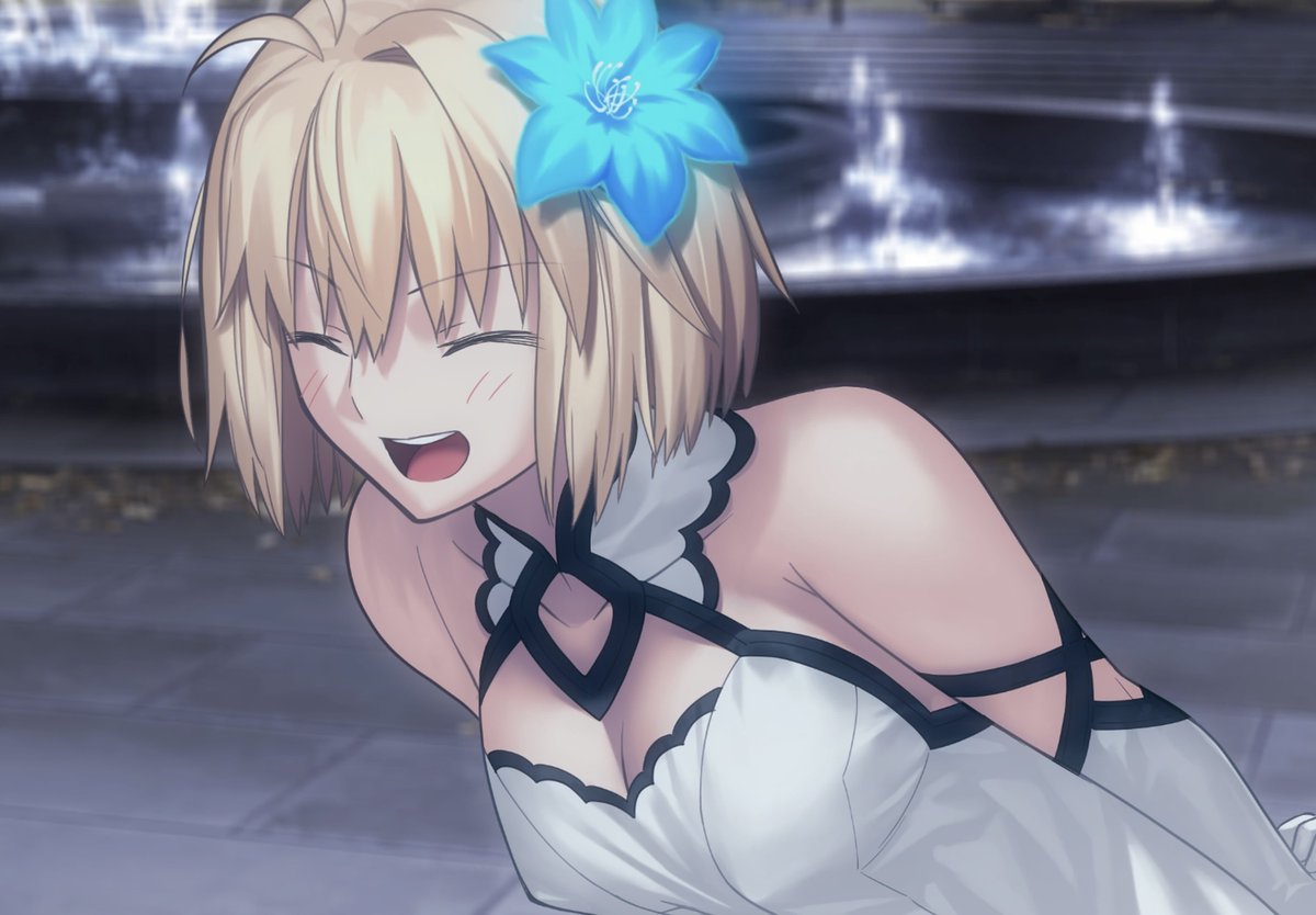 cymirian's tweet image. Daily Arcueid #73
Her cutest outfit I’m so in love 😖
