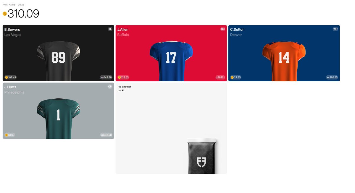 SpicerQQ's tweet image. Opening packs is also super fun.