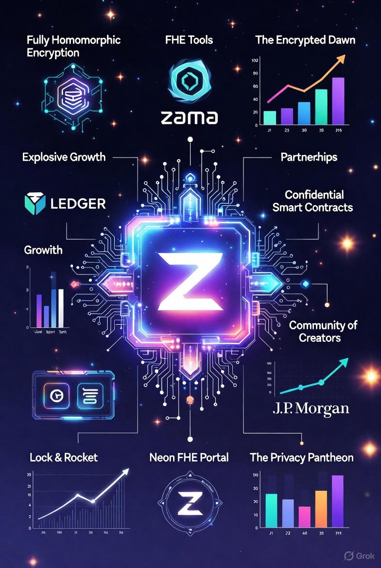 Bee_NFTstore's tweet photo. @Zama isn’t “privacy tech.”
 It’s the end of transparent blockchains.
Same Solidity → every variable encrypted by default. 
No one sees your balance, trades, or votes. Ever.
Mainnet drops in weeks. 
This is the real paradigm shift. https://t.co/CSGL2kouZx #FHE https://t.co/ZpFbf15qKU