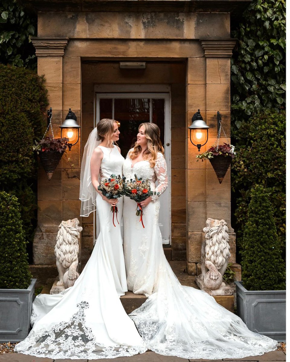 Beautiful brides Kim &amp; Jane 😍

We hope every part of your big day was as wonderful as your 📷by <a href="/BenThomasPhoto1/">Ben Thomas Photography</a> Happiness always 🤍

#hortongrange #yourdayyourway #mrsandmrs #love #northumberlandwedding #weddingphotography #northumberlandweddingvenue #twobrides
