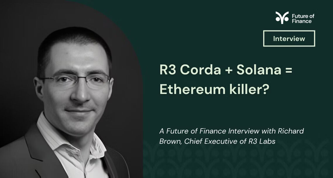 inside_r3's tweet image. The countdown is on ⏰

In just 9 days, R3 Labs CEO @gendal takes the stage at @SolanaConf Breakpoint to unveil the next phase of R3’s new protocol - and what it means for @solana’s growing RWA momentum.

For a first look, check out his latest interview:
futureoffinance.biz/r3-corda-solan…