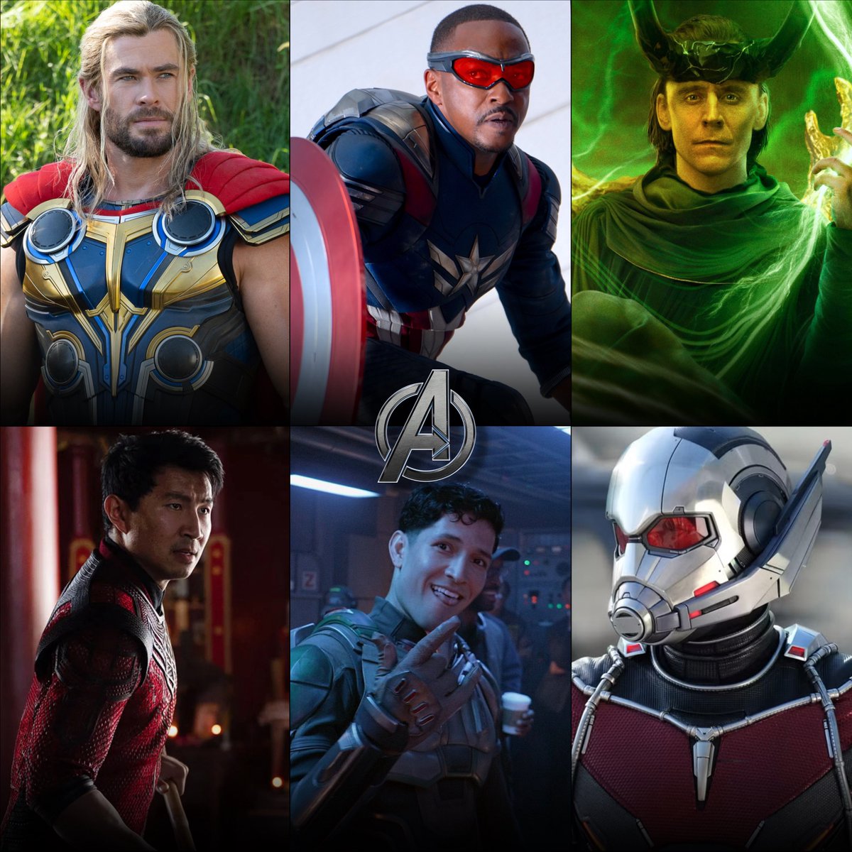 AvengersUpdated's tweet image. Sam Wilson’s Avengers team in ‘AVENGERS: DOOMSDAY’ will officially include:

Thor
Loki
Shang-Chi
Falcon
Ant-Man