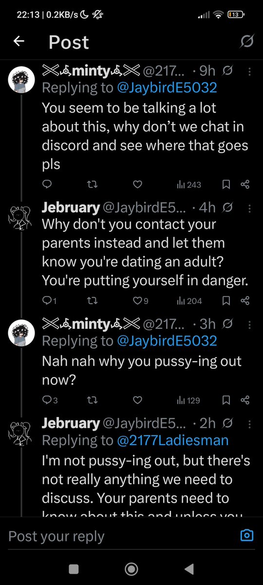 EvanWu551760's tweet image. Not only you need to block Lapi but Minty too ^^

Minty, despite being groomed as a minor, have the audacity to defend Lapi, despite lapi being a PREDATOR.

Minty tried to betray the society and he knew it this whole time