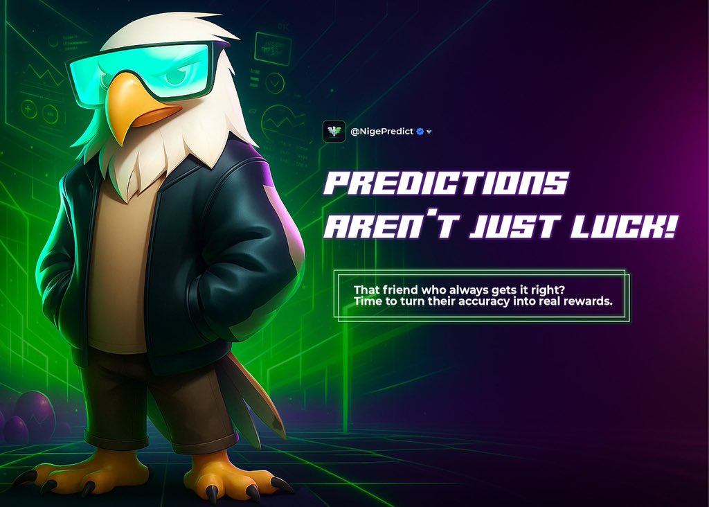Ever turned to your friend and said “I TOLD YOU that match, goal, token was going to happen”… but nobody paid you for being right?

Welcome to the era of <a href="/NigePredict/">NigePredict</a> where being correct actually pays your bills.

If you can predict it, you can profit from it.🫵

A thread 🧵