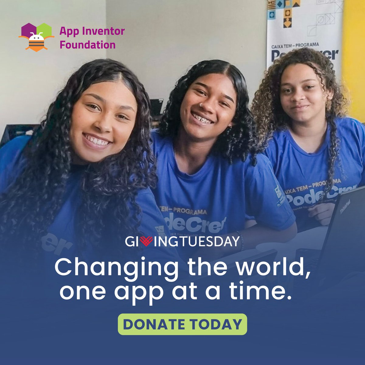 MITAppInventor's tweet image. We believe everyone deserves the chance to be a creator of technology. Your support today on #GivingTuesday helps keep #MITAppInventor free and accessible for our 25M+ learners around the world.

💚 Join us: aif.to/support