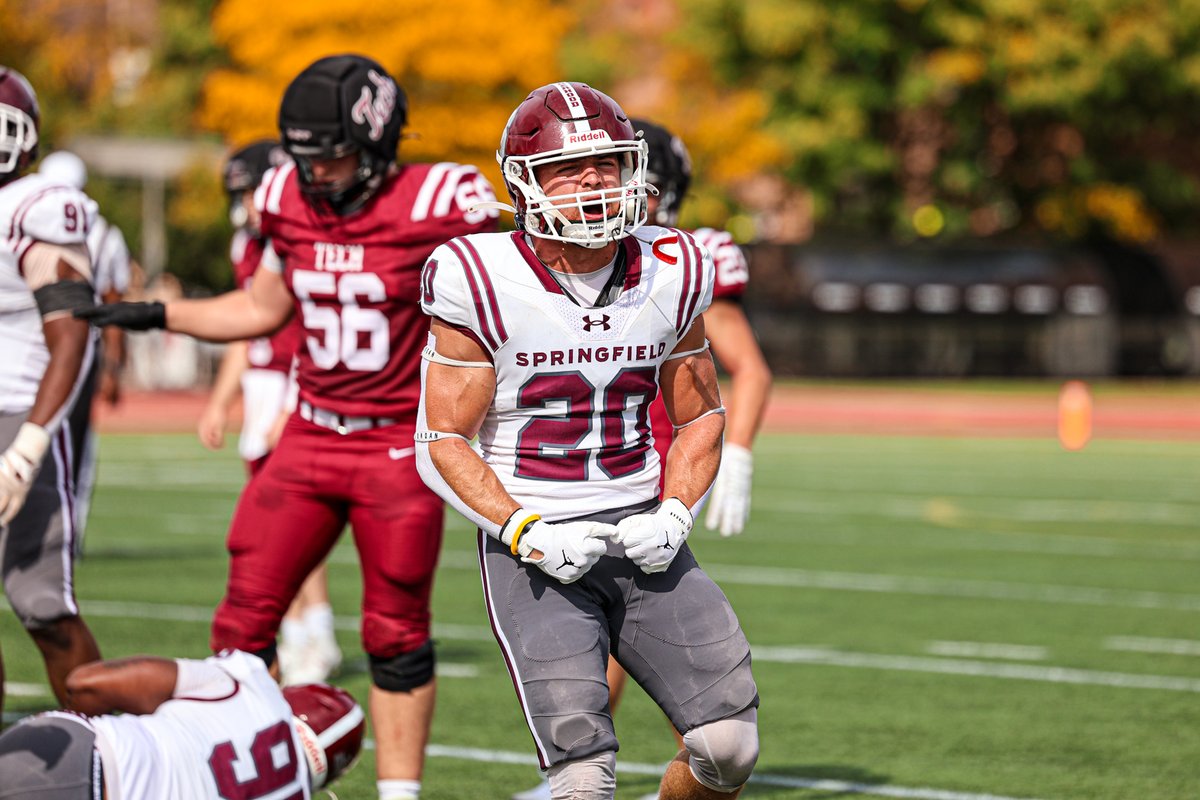 _SCFootball's tweet image. Springfield College Football Defense 🔻
Come Swim with the Sharks 🦈

2025 Regular Season Defense
10 All Conference Selections 🏆
NEWMAC Defensive Player of the Year 🏅
#2 Ranked in Total Defense 🦈 196.5 YPG
#7 Rush Defense 🧱 54.8 YPG
#12 Pass Defense 🚫✈️ 141.7 YPG
#7 Scoring…