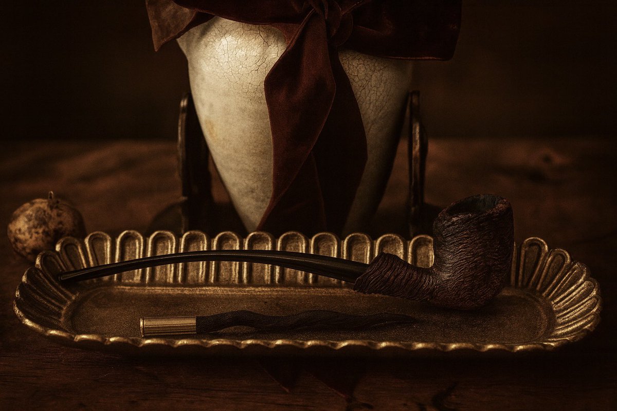 TheJollyBrawler's tweet image. I purchased this hand-made pipe from @NoshMuller and it arrived last night. 

Pictures do not do justice to the beauty of this pipe and tamper. 

I knew it was going to be a beautiful piece, because he sent me pictures as it was being built. But when it arrived, I was very…