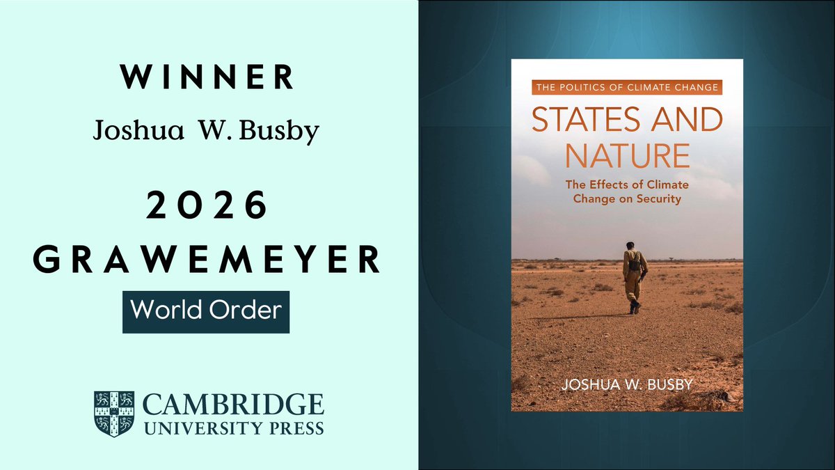 Cambridge University Press - Politics tweet media