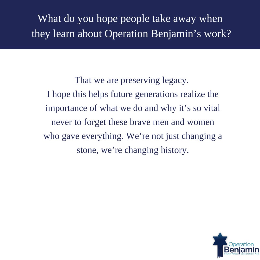 OperBenjamin's tweet image. What moves her most is the courage of the soldiers who faced hatred and still chose to fight for freedom. To Yvonne, each corrected headstone represents far more than a religious symbol; it’s a restoration of truth, a return of identity, and an act of justice long overdue. Her…