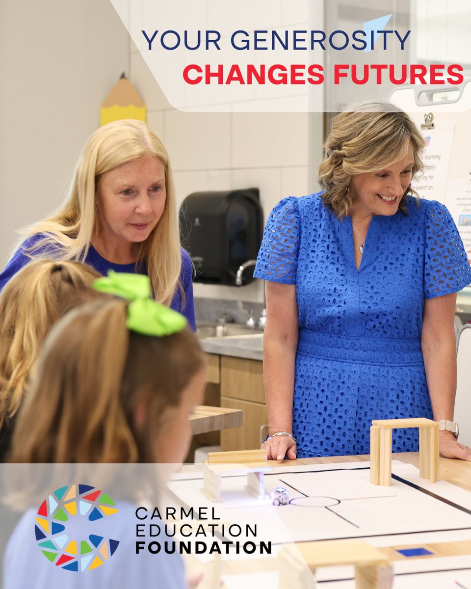 This #GivingTuesday, you can help ensure every Carmel Clay student has the tools, support &amp; opportunities to thrive.

Your gift powers scholarships, classroom grants, mental health resources &amp; real-world readiness.

Give today ➡️ secure.qgiv.com/for/carmeleduc…

#CEF #GivingTuesday