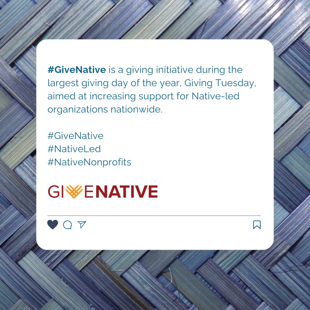 LegalFoundWA's tweet image. This Giving Tuesday, join us in investing in Native American communities by donating to programs that are led by and support Native Americans. 
#GiveNative #NativeLed #NativeNonprofits