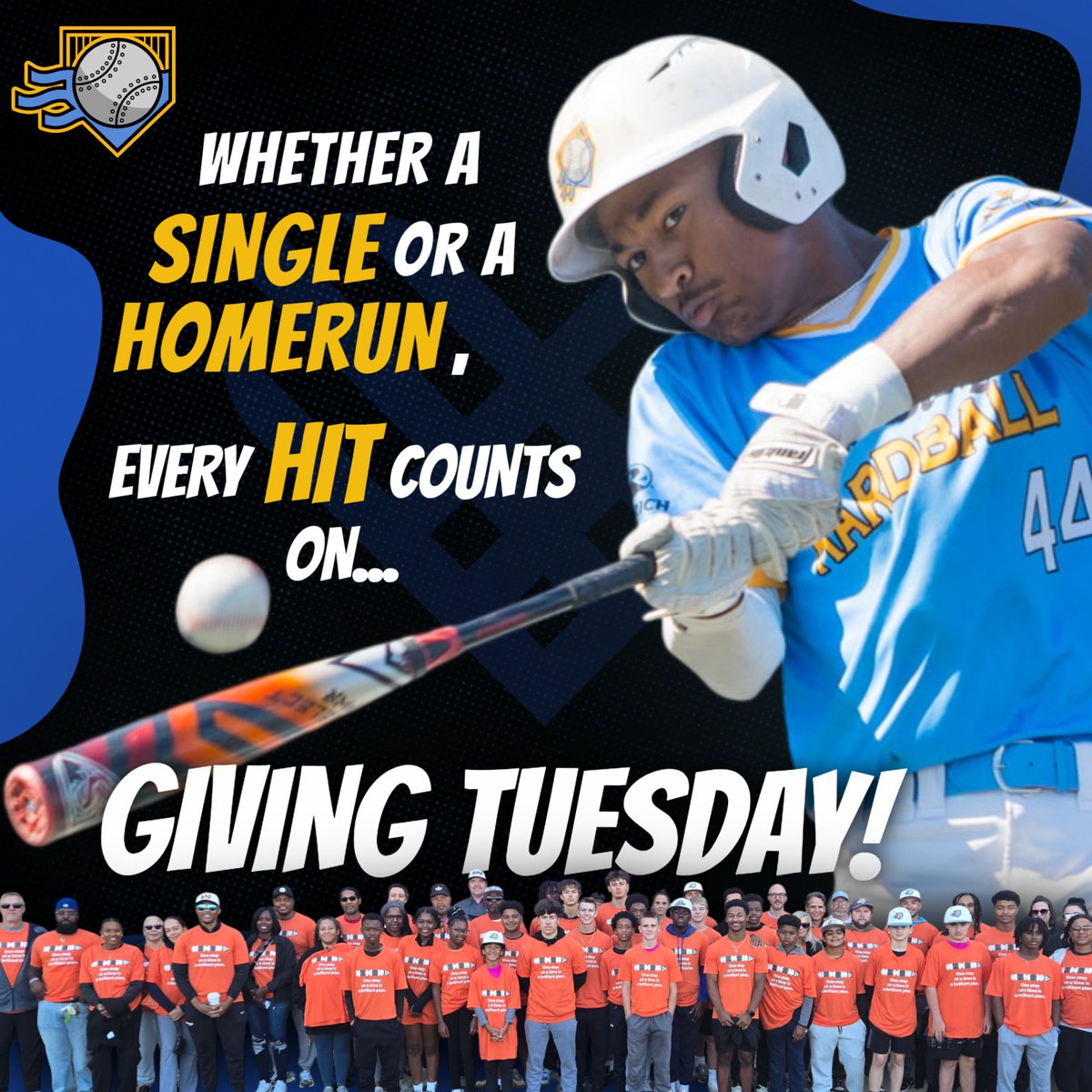 Every hit counts on Giving Tuesday!

We’re pushing toward our $15,000 goal and working to bring in more than 75 donors before the end of the day.

Your support strengthens Pittsburgh Hardball Academy’s academic programming, player development, exposure trips, and year-round