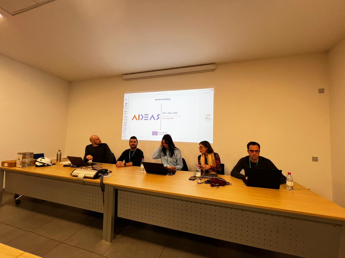 AIDEASProject's tweet image. Today we visited the PAMA factory, AIDEAS pilot, for the Final Review rehearsal. 

It is impressive to see Smart Retrofitter, Condition Evaluator, Fabrication Optimiser, PM, and Machine Passport working together on the plant floor. 

Everything is ready for the final Review!