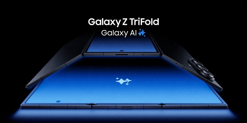 MousamJackker's tweet photo. Samsung Galaxy Z TriFold 
First ever G-type hinge 
→ Fully folded: 6.5" usable cover screen
→ Half unfolded: perfect 9–10" tablet mode
→ Fully open: massive 12.3" flexible AMOLED (3K, 120Hz)  Snapdragon 8 Elite for Galaxy | 16GB RAM | 1TB option #SamsungTriFold #Ztrifold https://t.co/A8Q2icNwgo