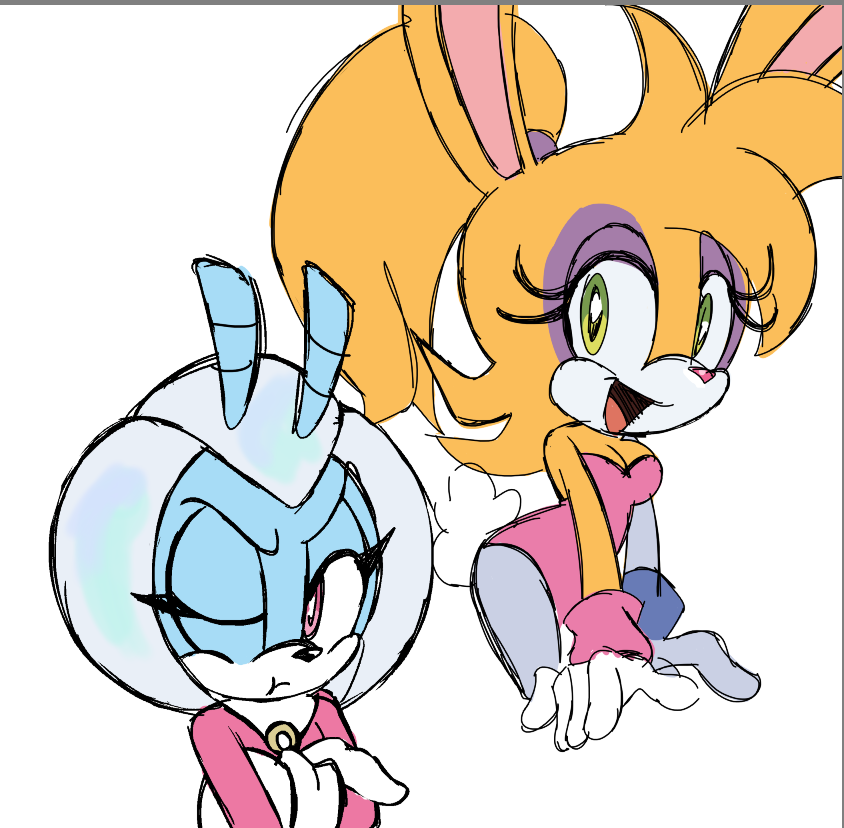 pouty beetle and fun bunny