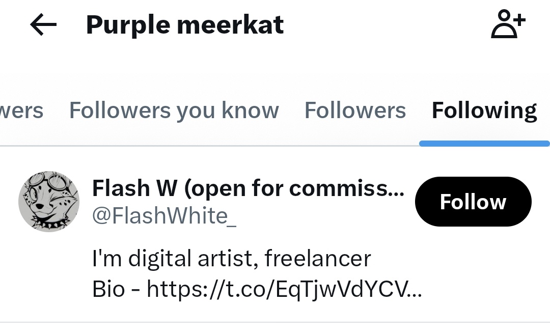 New Flashwhite alt has been made. Very obvious as they only follow her, and its a brand new account. Speaks Russian, and the text style is exactly the same, even using terms like "Detoshiza"

Bonus points for the random AI pfp created 😂