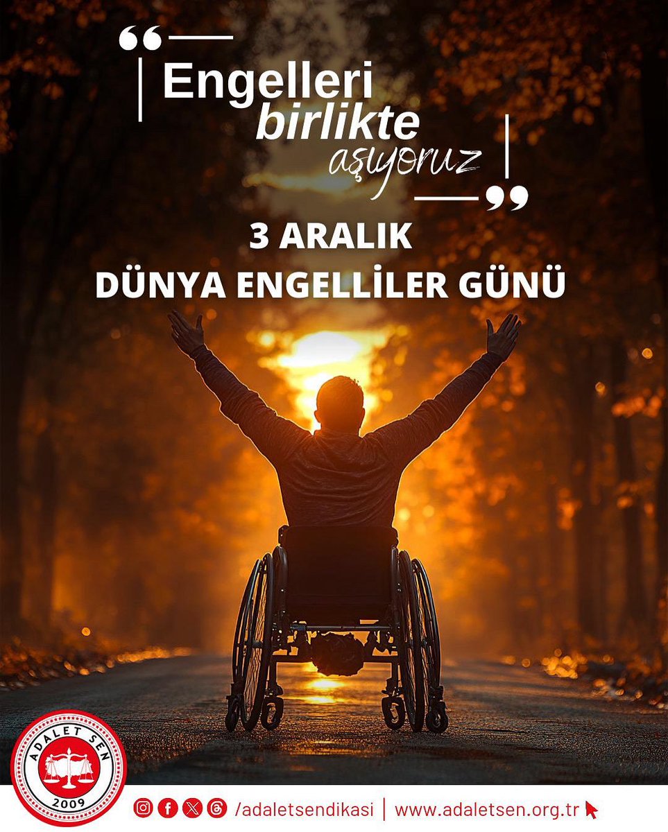 3 Aralık Dünya Engelliler Günü’nde, tüm engelli arkadaşlarımızı ve engelli kamu emekçilerini sevgiyle ve saygıyla selamlıyor günlerini kutluyorum. Hayatımıza kattıkları tüm değerler için teşekkür ediyorum.