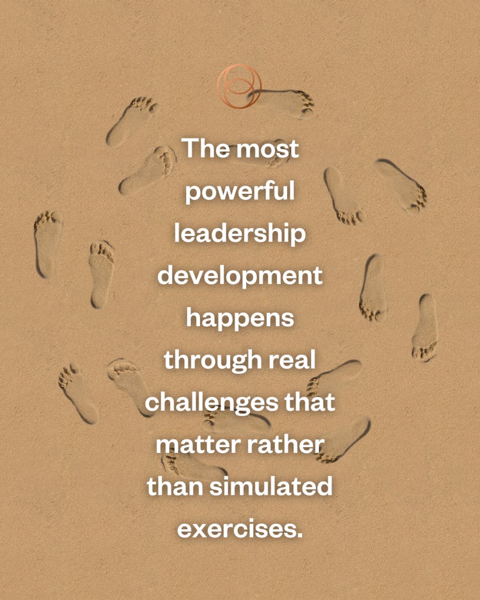 SiLeadership's tweet image. The most powerful development isn’t simulated - it’s consequential. Make work the classroom: real stakes, real partners, real reflection. That’s where systems thinkers and resilient leaders actually grow.
Grow where it counts → tinyurl.com/2s3d5k26