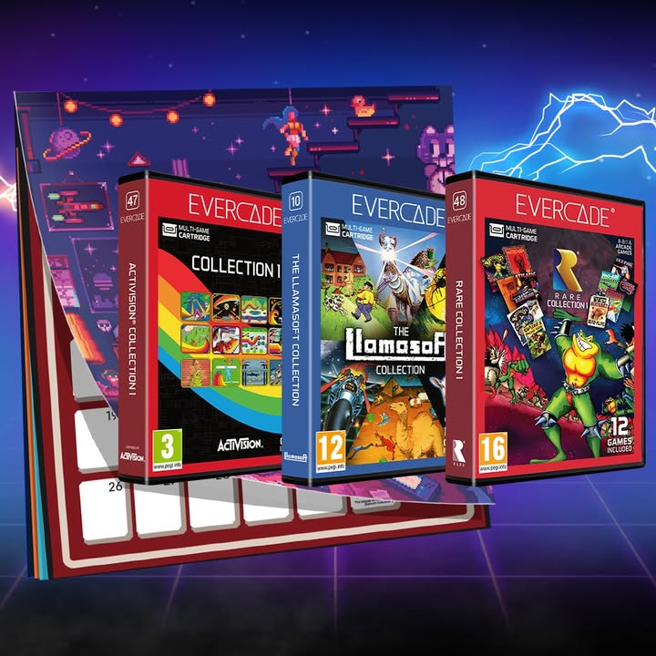 OUT NOW: The Llamasoft, Activision and Rare Bundle!

What's included?

🕹️ Activision Collection 1 Cartridge
🕹️ Rare Collection 1 Cartridge
🕹️ The Llamasoft Collection Cartridge
🕹️ Exclusive 2026 Evercade Calendar

Buy now: funstock.co.uk/products/the-l…