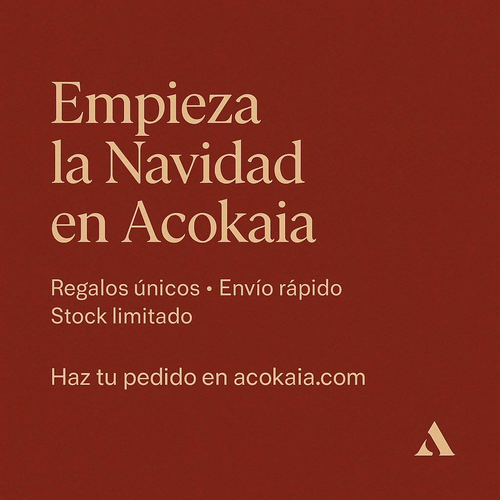 Empieza la Navidad en Acokaia 🎁
Regalos únicos y envío rápido.
#Acokaia #Regalos #Navidad