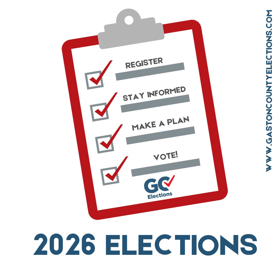 To vote in 2026 . . . Prepare now:
☑ Register or update a current registration;
☑ Stay informed by visiting our website and/or following us on Facebook;
☑ Make your voting plan: early, absentee by mail, or in
person on Election Day; &amp; most importantly,
☑ VOTE!