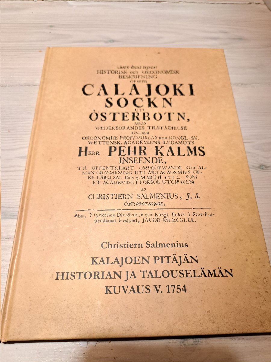 Sain kirjan. Paikallishistorian syvässä päässä. Ajankuvaa pian isonvihan jälkeen. Kalajoen suurpitäjä ulottui Lohtajan ja Raahen väliin, "kaakossa ja idässä Hämeen Viitasaareen". 

Tästä tulee lukukokemus.