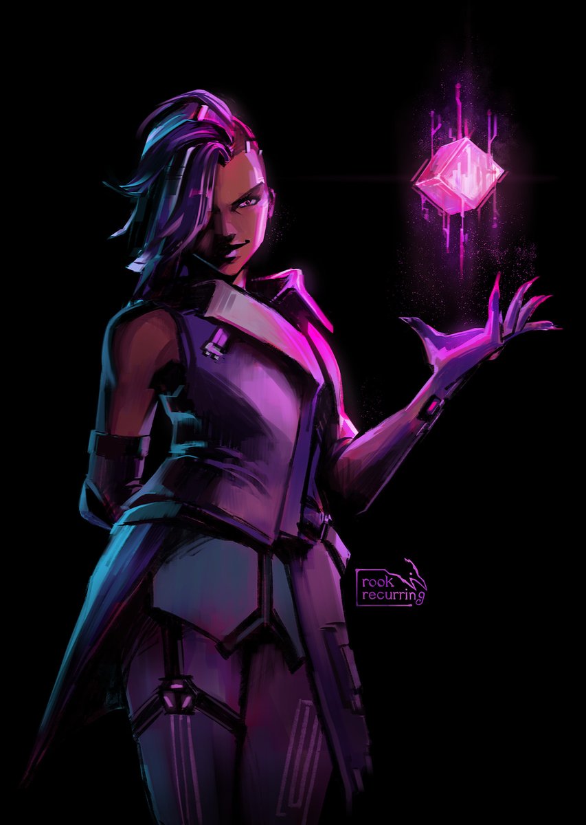 rookpaintsfast's tweet photo. 3hr Sombra speedpaint #Overwatch2  #OverwatchFanart #sombra https://t.co/o6WZRcxKGP