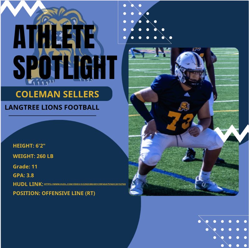 LCLionsFB's tweet photo. Athlete Spotlight ‼️‼️ https://t.co/iNAHgnWwSQ