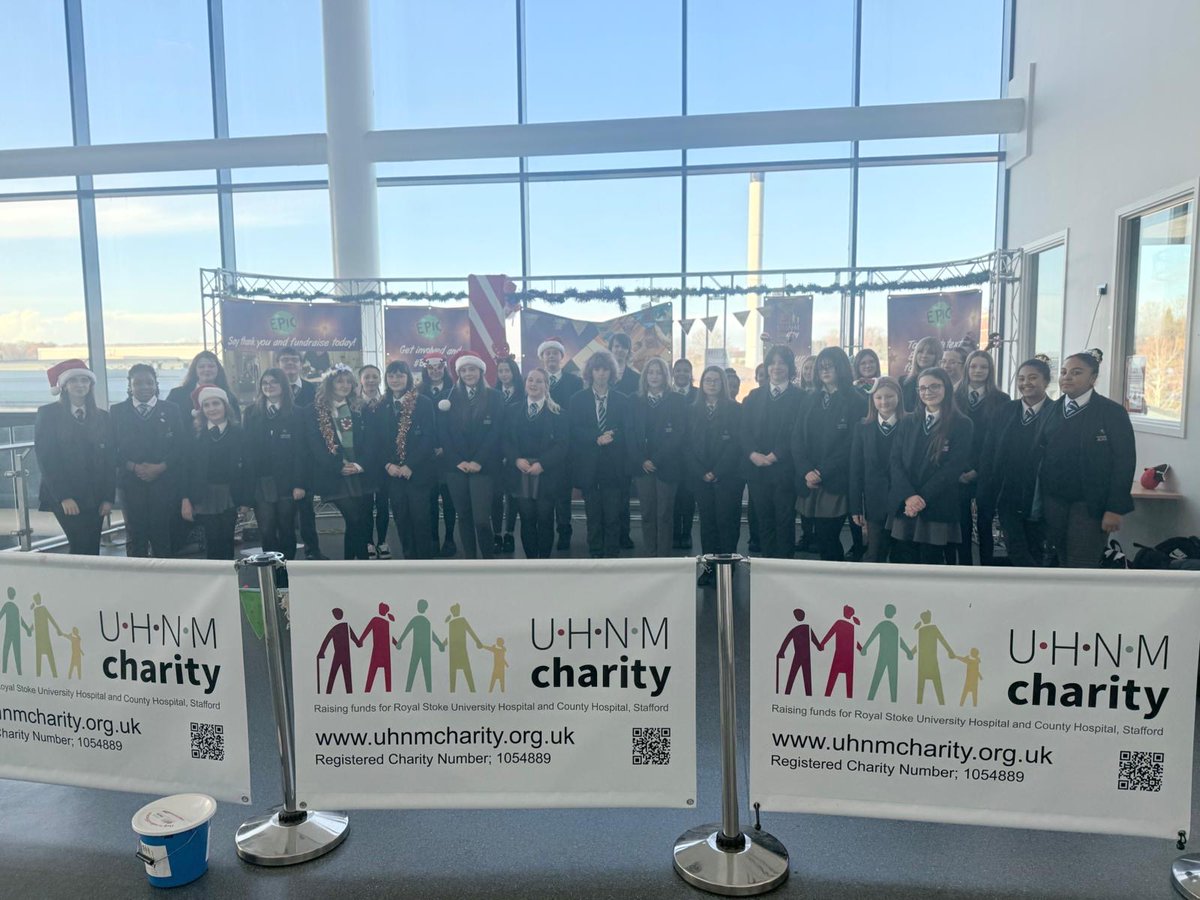 UHNMCharity's tweet photo. π€ Choirs from John Wheeldon Primary School at County Stafford and St Thomas CofE Primary Academy and Discovery Academy at Royal Stoke performed for patients and staff today πΆ
#GiveALittleBit https://t.co/lgsHe6LsmM